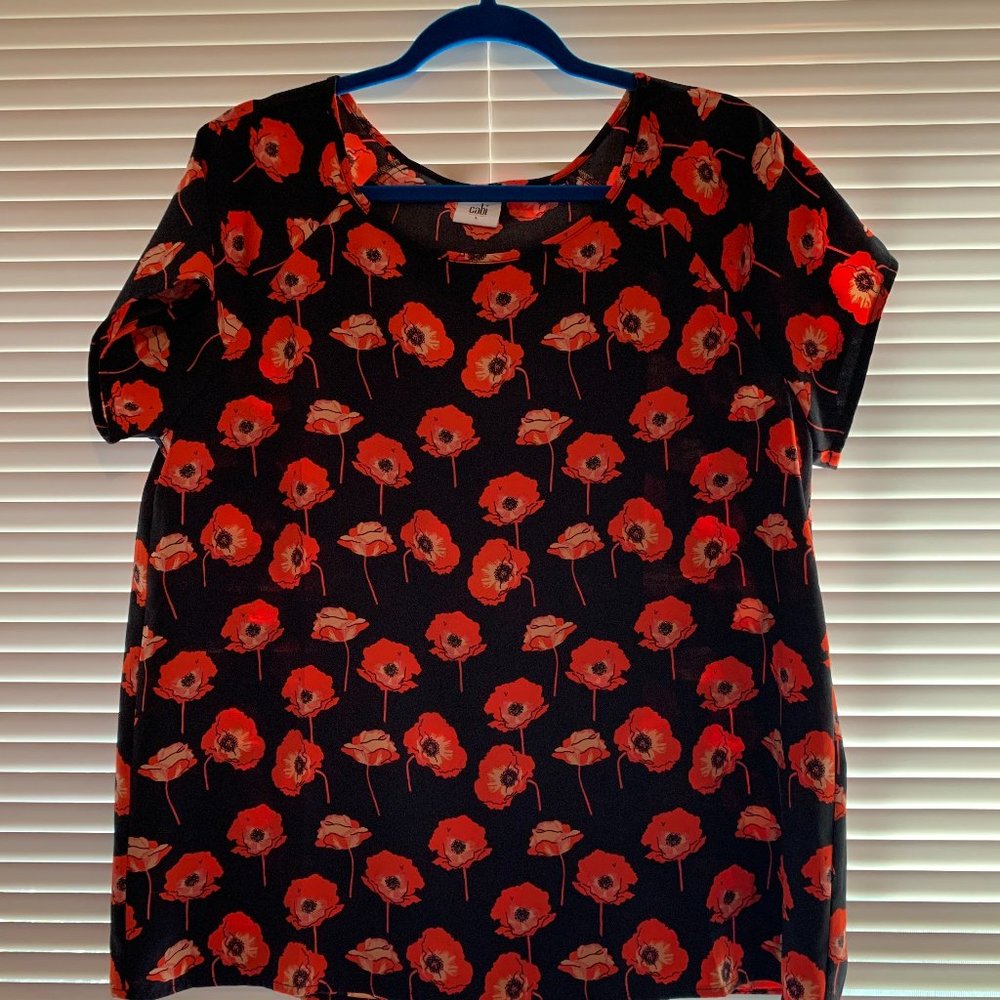 Poppy Print Blouse